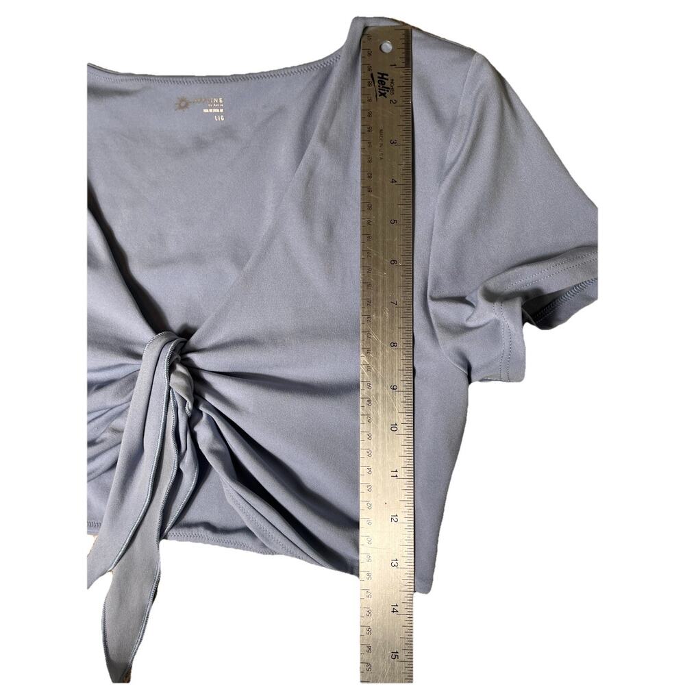 OFFLINE By Aerie Real Me Tie Front Bra Top Preppy Workout Running Sz XL Athletic - Picture 8 of 9
